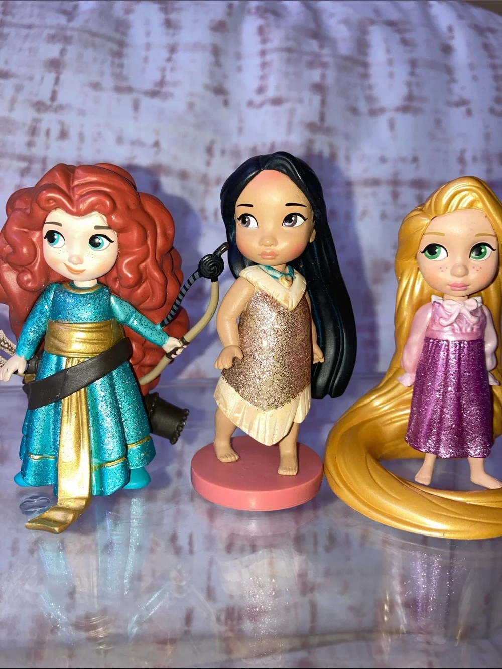 Disney Animators’ Collection Deluxe Figure Set 6 Princess Figures Glitter Dress